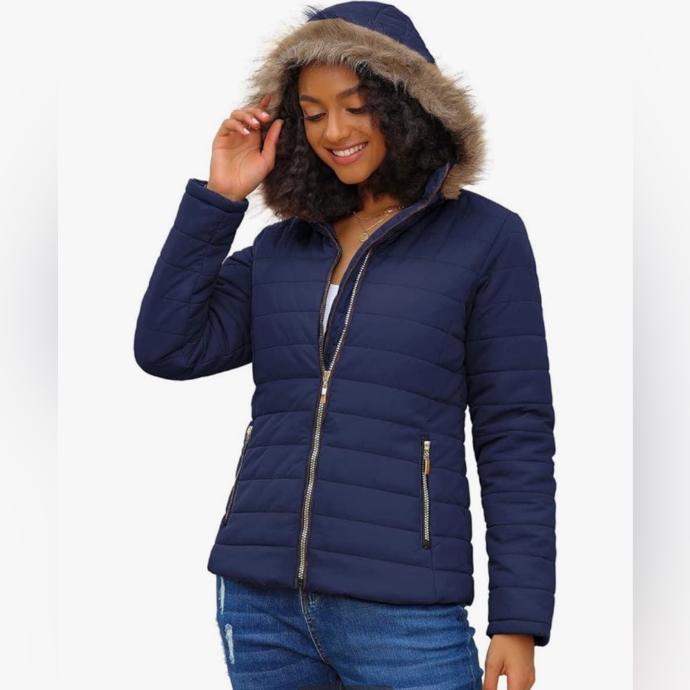 Full Zip Up Hooded Jacket Size M